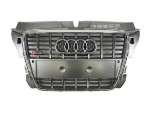 Решітка радіатора Audi A3 (2008-2012) Сіра в стилі S-Line