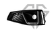 Решетки переднего бампера на Audi A4 B9 2015-2019 год (Черные с серой вставкою)