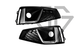 Решетки переднего бампера на Audi A4 B9 2015-2019 год (Черные с серой вставкою)