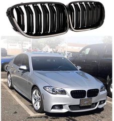 Ноздри Решетка радиатора BMW F10 F11 Черный Глянец