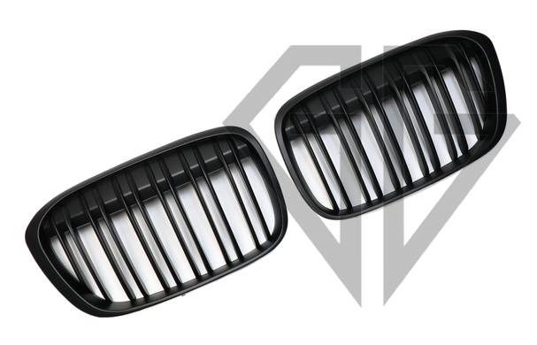 Решетка радиатора ноздри BMW Чёрный мат X1 F48 (2015-2019)