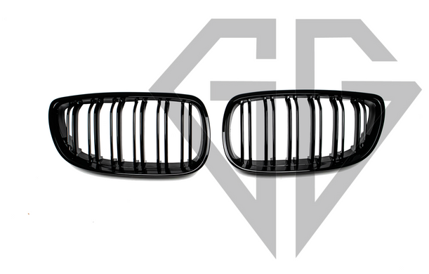 Решетка радиатора ноздри BMW E92 E93 (2006-2010) Чёрный глянец / Дорестайл