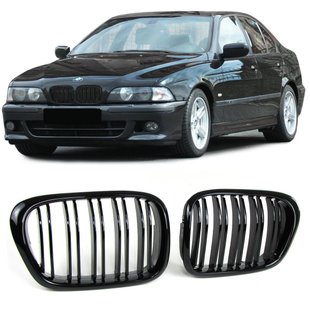 Решетка радиатора ноздри BMW E39 (1995-2004) Чёрный глянец