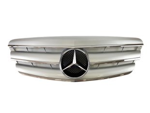 Решітка радіатора Mercedes S-Class W221 (2005-2009) CL-Look Сіра з хром вставками