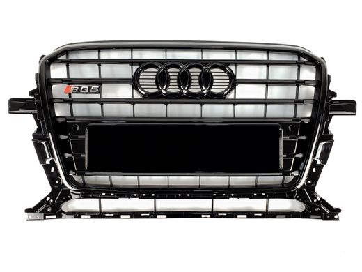 Решетка радиатора Audi Q5 (2012-2016) Черная в стиле S-Line