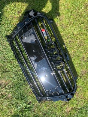 Решетка радиатора Audi A3 (2012-2016) Черная в стиле S-Line