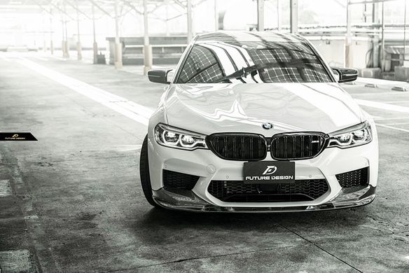 Губа передняя карбоновая 3D стиль BMW M5 F90