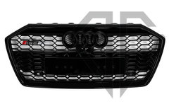 Решетка радиатора на Audi A6 C8 (2018-2022)под камеру без дистроника в стиле RS6