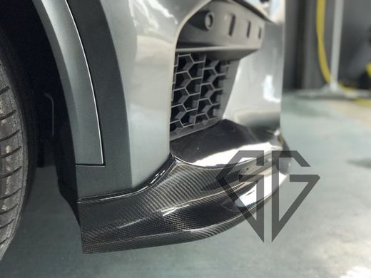 Передняя карбоновая губа диффузор для BMW X5M F85 X6M F86