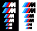 Наклейки на суппорта BMW "M" / E60 E70 F10 F15 F16 F25 F30 G01 G02 G05 G11 G30, Белый