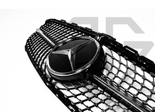 Решетка радиатора Mercedes C-Class W205 (2018-2020) Diamond Black