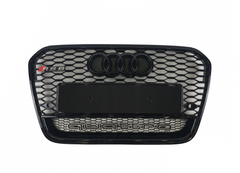 Решетка радиатора Audi A6 (2011-2014) Черная Quattro в стиле RS