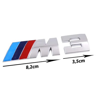Хромована наклейка на багажник M3 / M5 E34 E39 E46 E60 E90 E91 E92 E93 F10 F30, M3