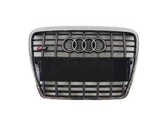 Решетка радиатора Audi A6 (2004-2011) Черная с хромом в стиле S Line