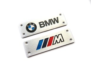 Металлические вставки для ковров BMW "M" / E60 E70 F10 F15 F20 F25 F30 БМВ шильдик на авто коврик, Логотип М