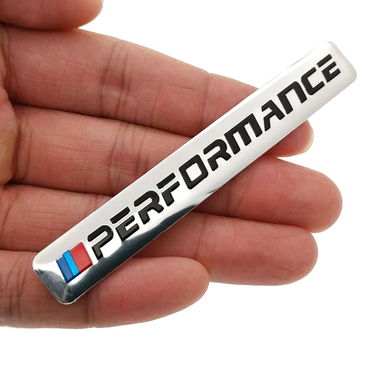 Наклейка металл BMW "M" Performance / E39 E46 Е60 Е90 F01 F10 F15 F30, Серый