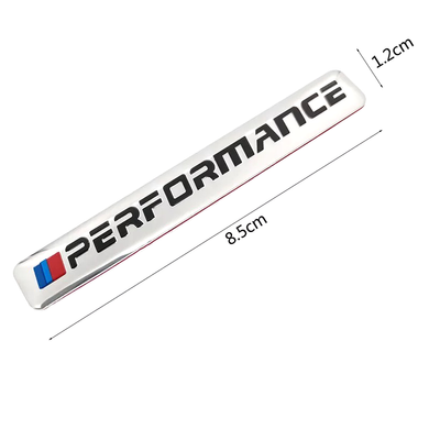 Наклейка металл BMW "M" Performance / E39 E46 Е60 Е90 F01 F10 F15 F30, Серый