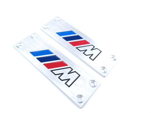 Металлические вставки для ковров BMW "M" / E60 E70 F10 F15 F20 F25 F30, Логотип М