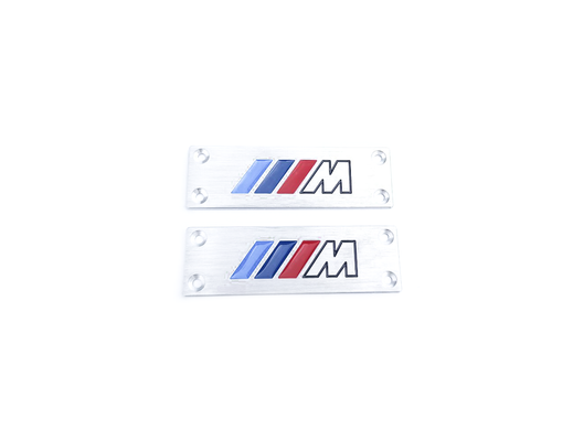 Металлические вставки для ковров BMW "M" / E60 E70 F10 F15 F20 F25 F30, Логотип М