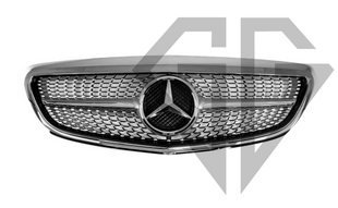 Решітка радіатора Mercedes C-Class W205 (2014-2018) Classic Diamond Chrome