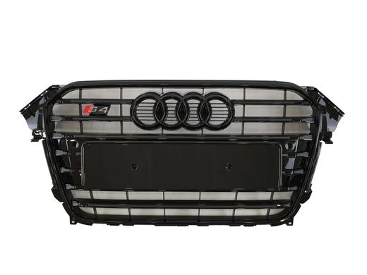 Решетка радиатора Audi A4 (2011-2015) Черная в стиле S-Line